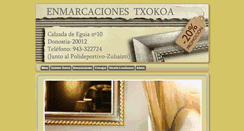 Desktop Screenshot of enmarcaciones-txokoa.com