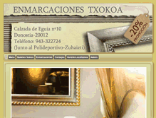 Tablet Screenshot of enmarcaciones-txokoa.com